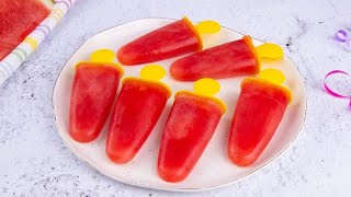 Watermelon popsicles: super quick to make and sugar-free! 🍉