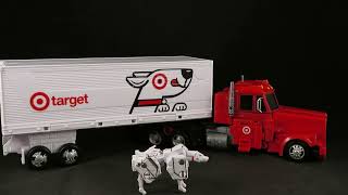 Transformers Target Optimus Prime and Autobot Bullseye