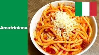 Amatriciana: Spicy Savory Cheesy Yet Easy Italian Tomato Sauced Pasta