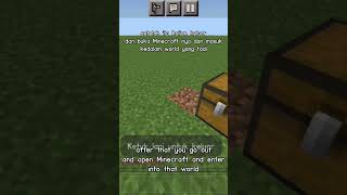 Cara menduplikasi item di Minecraft! #tutorialminecraft