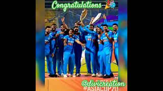 #India defeated Sri Lanka by 10 wickets to win Asia Cup for  recordextending 8th tym across formats.