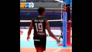 SANDI AKBAR selebrasi pargoy😎 Pon xx papua 2021 voli Putra JABAR #shorts