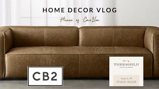 HOME DECOR VLOG | New Target Console + CB2 Sofa + Home Decor Collaborations