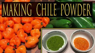 How to make CHILE POWDER at home