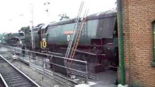 Steam Train The Mid Hants Railway, Lord Nelson and Great Western Railway tank 5224 in Steam.