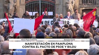 17/12/23 - Manifestación en Pamplona contra el pacto de PSOE y Bildu