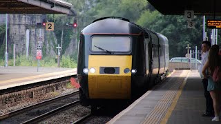 (4k) Gwr castle set class 43186+43016 depart newton abbot with  Plymouth to Bristol