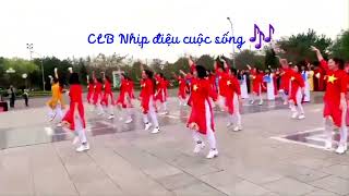 Nhảy Shuffle Dance Tình yêu anh dành cho - CLB Nhịp điệu cuộc 🎶 hưởng ứng tuần lễ Áo dài