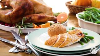 Apple-brined roast turkey