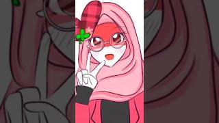 Countryhumans 🇮🇩 Nesia cantik banget kalau pakai kerudung 🥰❤️ #countryhumans #indonesia