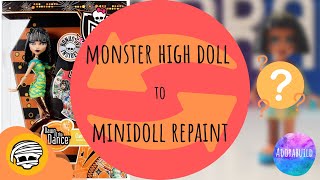 Cleo De Nile - Monster High Doll to Lego minidoll repaint