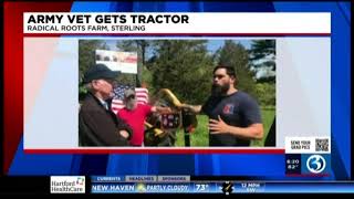 Courtney joins Work Vessels for Veterans (WVFV) to help award tractor to wounded Army serviceman