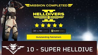 HELLDIVERS 2 - SOLO T10 Super Helldive (FULL CLEAR - 1 DEATH) Autocannon Build - 4K Gameplay