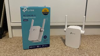 TP Link AC1200 WiFi Range Externder Unboxing Setup and Testing