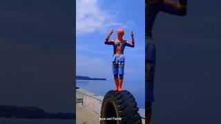 Spiderman yang bersama Ayus di pantai #shorts