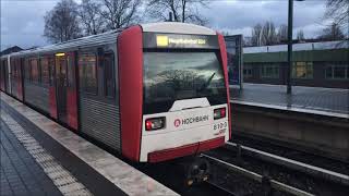 [Sound] Linke-Hofmann-Busch DT3-E (Wagen 810-3) der U-Bahn Hamburg auf der U3