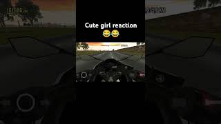 Cute girl reaction 😂😂 Cute girl Rona lagi 😍😍 #zx10r #zx6r #rajadc #viral #trending #shorts #short