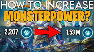 How To INCREASE In MONSTERPOWER in Monster Legends?