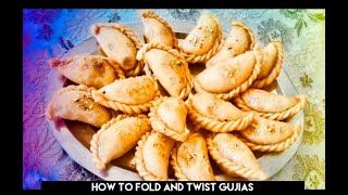 How to Fold and Twist Gujia( Diwali sweet )