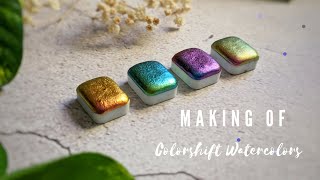 Colorshift Watercolor | Gum Arabic+Glycerine Binder | Experimenting the Binder Recipe