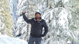 fresh snowfall in Bhaderwah Doda Jammu and Kashmir second time