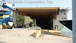 UNITAS 2023: Preparation Day. Loading gears and cargo to USS New York LPD 21.