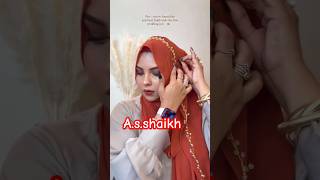 wedding hijab style 💕💜 #hijabtutorial #viral #hijab #2024 #trending #beautiful #hijabdaily #hijabi#n