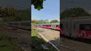 Detik detik kereta api melewati tikungan tajam Pasir Muncang stasiun Purwokerto #keretaapi #train