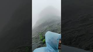 Harihar fort Trek #sort #nature #trekking #mountains #barish #harihar #sivajimaharaj #hariharfort