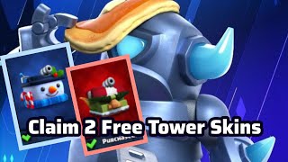 Claiming 2 Free Tower Skins In Clash Royale 🥳