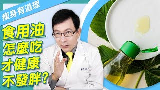 【瘦身有道理ep.2】食用油知多少？三大類脂肪是什麼？教你如何挑選最健康的食用油，健康飲食必學！ft.脂肪專家邱正宏醫師