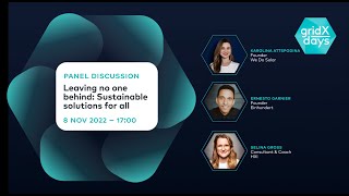 gridXdays 2022 Panel - Leaving no one behind: Sustainable solutions for all