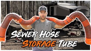 RV Sewer Hose Storage Tube MODIFICATION on a  Pop Up Camper