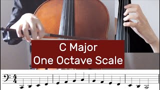 How to play C Major Scale on Cello (One Octave)