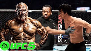 UFC5 Bruce Lee vs Muscular Grandpa UFC 5 - Super Fight