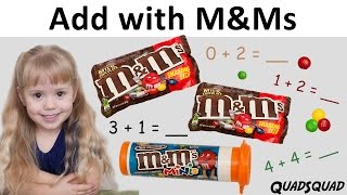 Learn to Add with M&M Candy plus FREE Worksheet - Learn Math Skills with Ashley