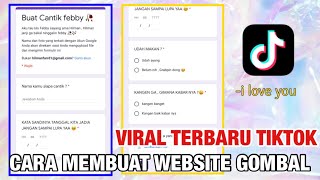 VIRAL CARA MEMBUAT WEBSITE GOMBAL TRENDING TIKTOK TERKINI ANDROID & IOS