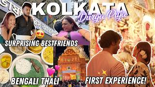 We SURPRISED our Friends in KOLKATA for Durga Puja! Epic Experience 😍 #TravelWSar