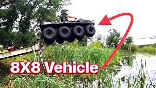 8X8 Vehicle Hits MASSIVE Jump!