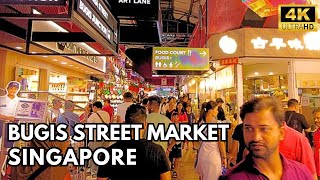 BUGIS STREET MARKET Tour~ Singapore Walking Tours [4K]