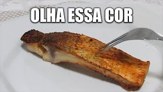 PEIXE FRITO SEM ÓLEO - COSTELA DE TAMBAQUI NA AIR FRYER