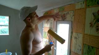 Мастер класс по оклейке обоев / Master class for wallpapering