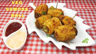 Potato Roll Samosa / Aaloo Samosa Roll / Easy Evening Snack Recipe