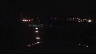 Night landing at Chesterfield County Airport (KFCI)