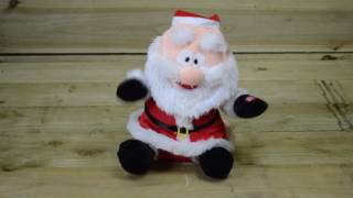 27cm Tall Animated Santa with Moving Eyebrows & Christmas Music