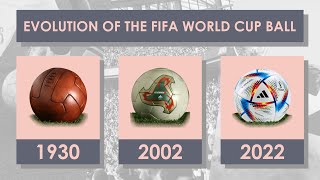 EVOLUTION OF THE FIFA WORLD CUP BALL (1930 - 2022) OFFICIAL BALL