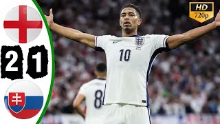 England vs Slovakia 2:1  Highlights  Schranz, Bellingham, Kane  EURO 2024 720p