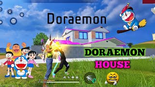 DORAEMON NEW CRAFT LAND MAP 😍 DORAEMON HOUSE IN FREE FIRE 🥶🤯 #freefire #craftlandmap