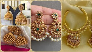 #dresstoimpres #jhumkadesign #goldjhumka.      Beautiful jhumka design 2020 latest designs idea!!