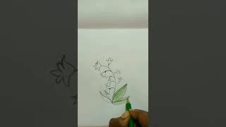 beautiful flower drawing గీయడం ఎలా || #viral #ytshorts